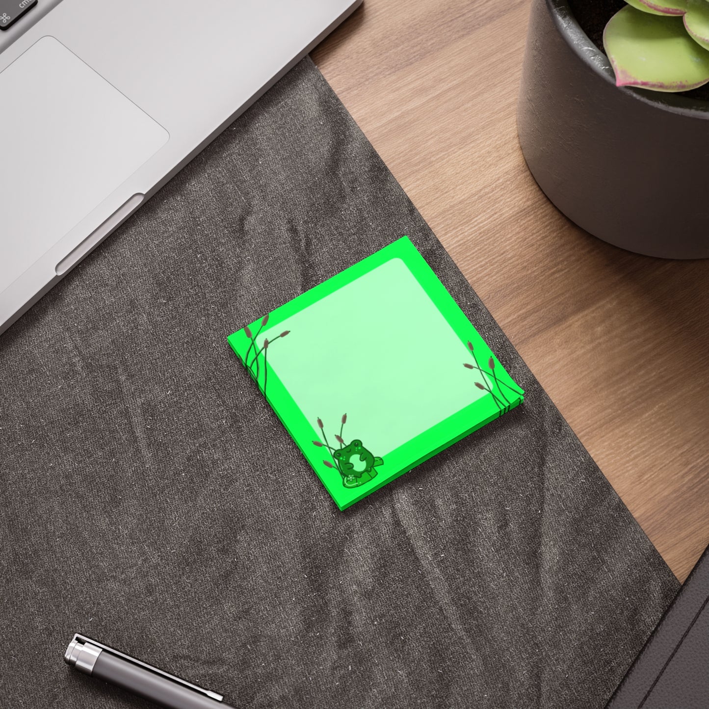 Froggy Green Sticky Notes