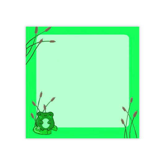 Froggy Green Sticky Notes