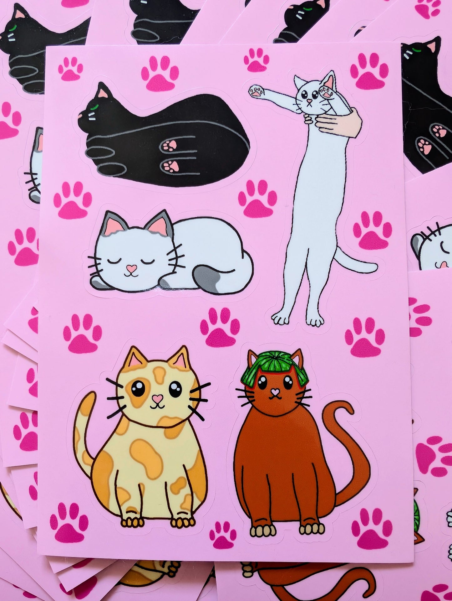 Cute Kitty Sticker Sheet